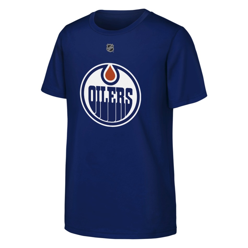 Edmonton Oilers dětské tričko NHL Flat Name & Number Short Sleeve Cotton - Edmonton Oilers dětské oblečení