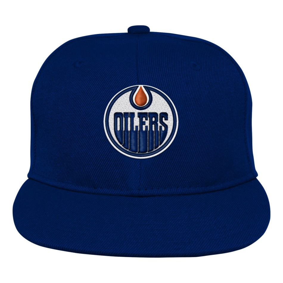 Edmonton Oilers dětská čepice flat kšiltovka Logo Flatbrim Snapback - Edmonton Oilers dětské oblečení