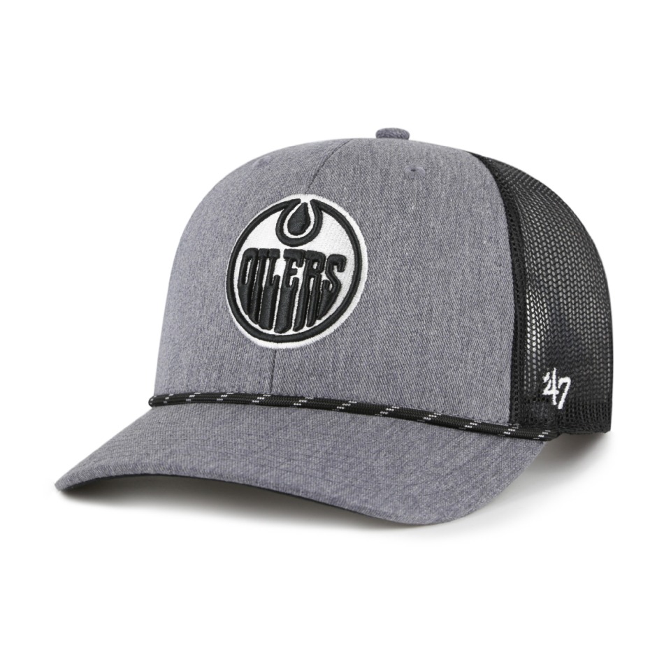 Edmonton Oilers čepice baseballová kšiltovka Carbon Rope 47 Trucker