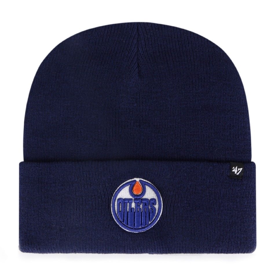 Edmonton Oilers zimní čepice Haymaker 47 CUFF KNIT navy - Edmonton Oilers kšiltovky, čepice, rukavice