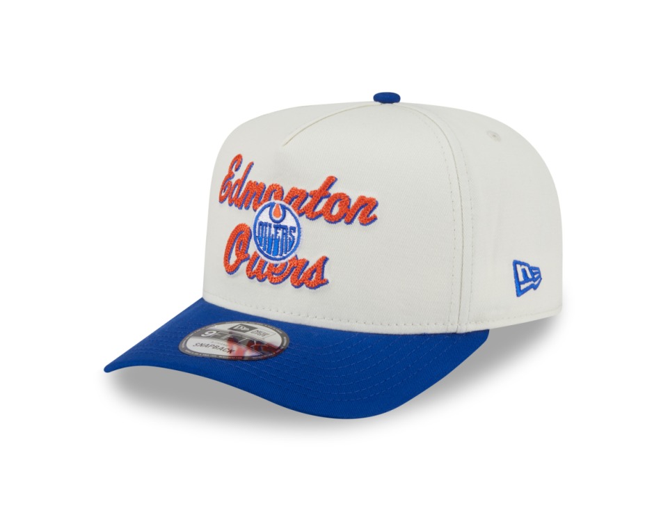 Edmonton Oilers čepice baseballová kšiltovka New Era 950AF Chainstitch white - Edmonton Oilers kšiltovky, čepice, rukavice
