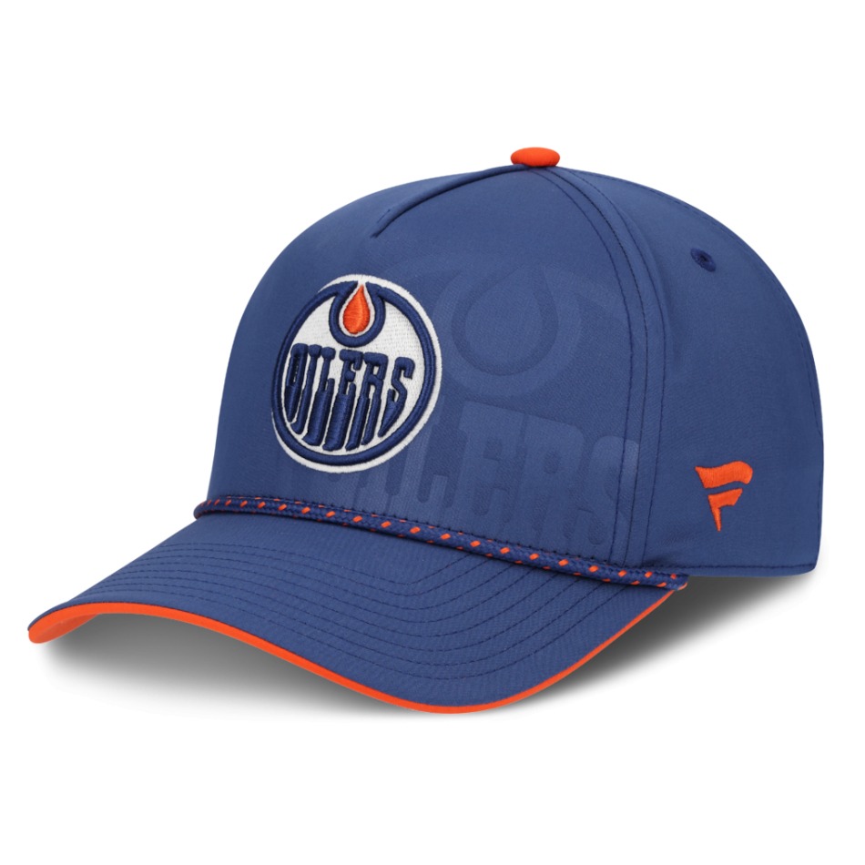 Edmonton Oilers čepice baseballová kšiltovka NHL On Stage Podium Draft A-Frame - Edmonton Oilers kšiltovky, čepice, rukavice