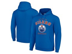 Edmonton Oilers pánská mikina s&nbsp;kapucí Logo Pullover Royal