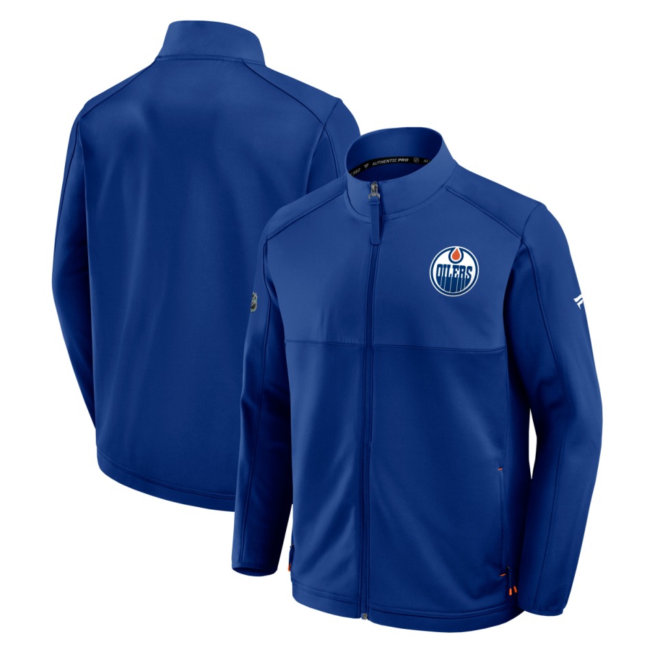 Edmonton Oilers pánská bunda Authentic Pro Rink Poly Fleece FZ - Edmonton Oilers mikiny, bundy, kalhoty