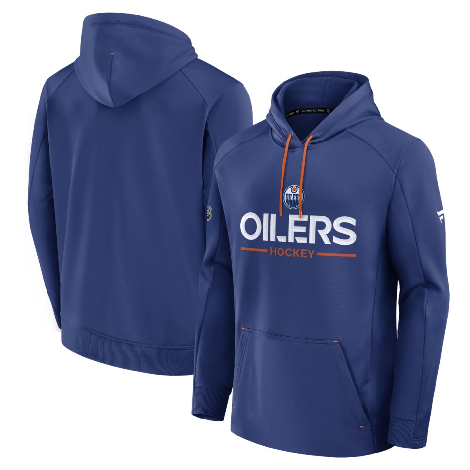 Edmonton Oilers pánská mikina s&nbsp;kapucí Authentic Pro Rink Poly Fleece POH - Edmonton Oilers mikiny, bundy, kalhoty