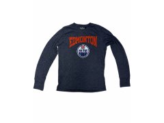 Edmonton Oilers pánské tričko NHL Triblend Long Sleeve Shirt