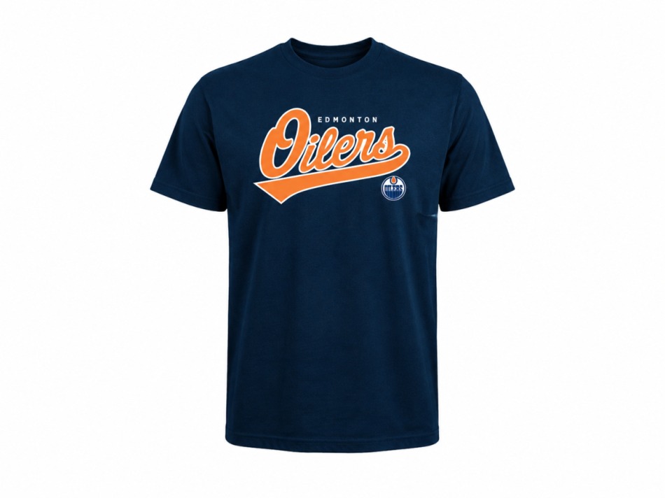 Pánské tričko Edmonton Oilers NHL Tail Sweep Tee - Edmonton Oilers trička, polo trička, košile
