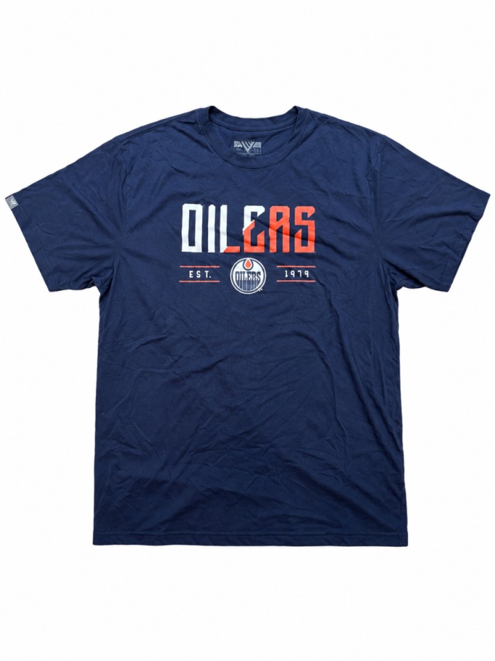 Pánské tričko Edmonton Oilers NHL Levelwear Splitter Tee - Edmonton Oilers trička, polo trička, košile