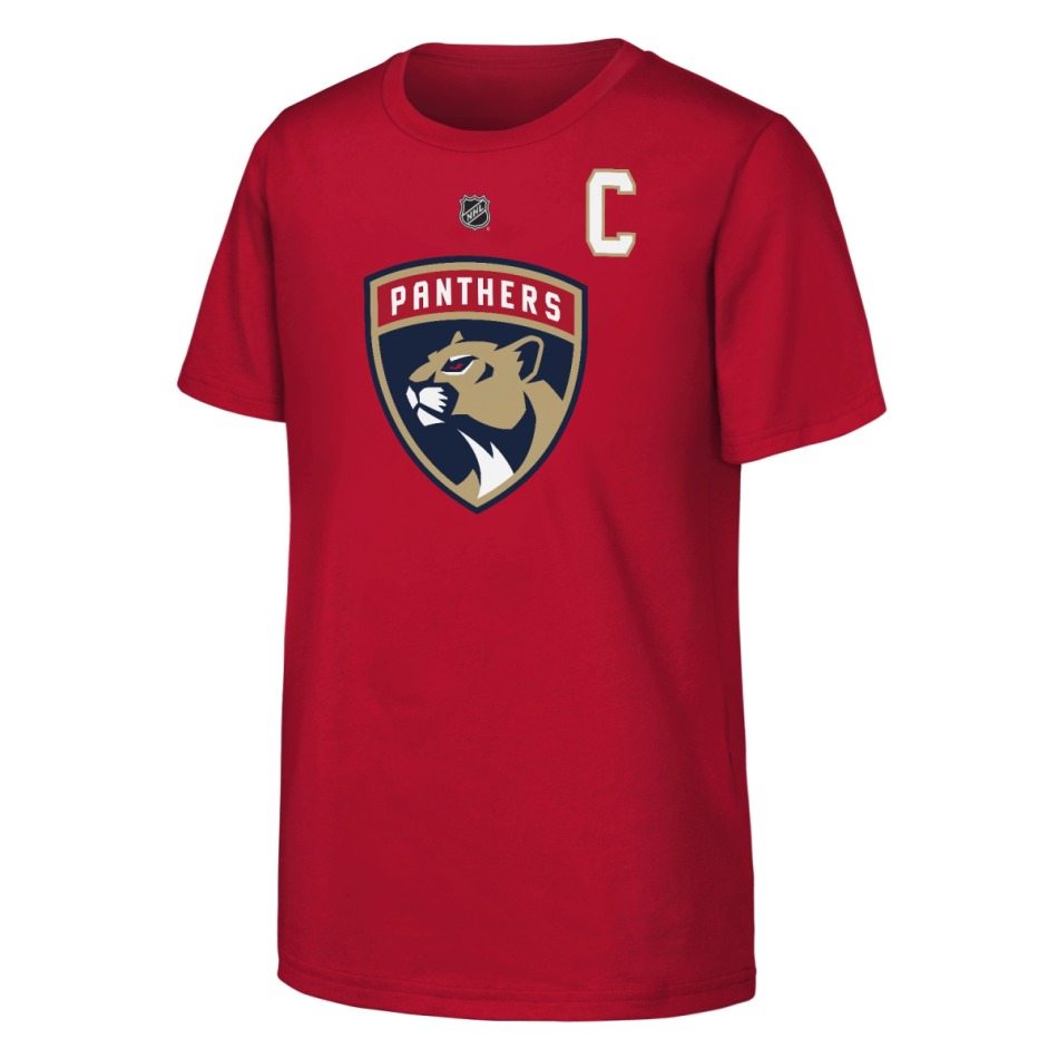 Florida Panthers dětské tričko Aleksander Barkov #16 NHL Flat Captains Name & Number Short Sleeve Cotton - Florida Panthers dětské oblečení