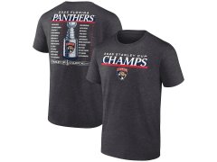 Florida Panthers pánské tričko 025 Stanley Cup Champions Give & Go Roster Heather Charcoal