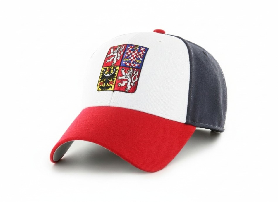 Hokejové reprezentace dětská čepice baseballová kšiltovka Czech Republic Replica Basic CT 47 MVP white-navy