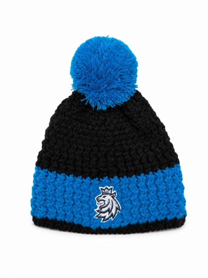 Hokejové reprezentace dětská zimní čepice Czech Lion Hockey Logo - Blue