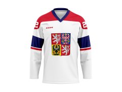 Hokejové reprezentace hokejový dres Radko Gudas #3 CCM Czech republic white