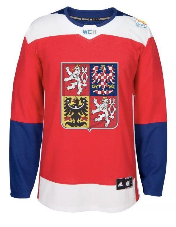 Hokejové reprezentace hokejový dres Czech republic Adidas World Cup 2016 Authentic Jersey red - Hokejové reprezentace dresy