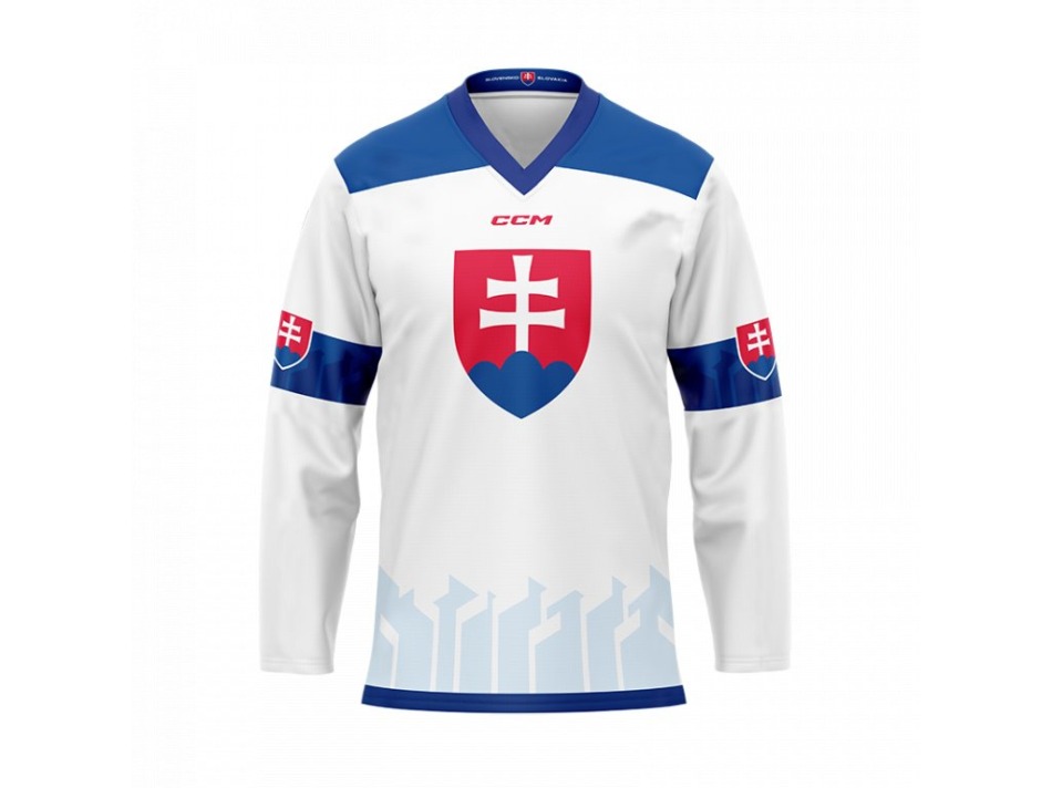 Hokejové reprezentace hokejový dres Slovakia Juraj Slafkovský #20 CCM Hockey fan white