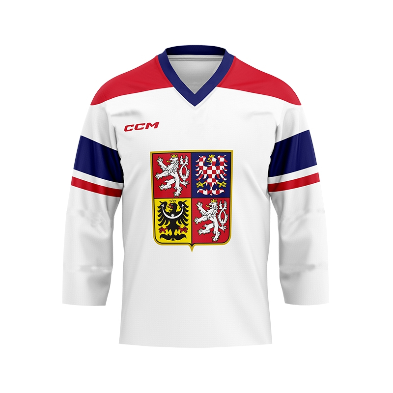 Hokejové reprezentace hokejový dres Dominik Kubalík #81 2024 CCM Fandres replica white
