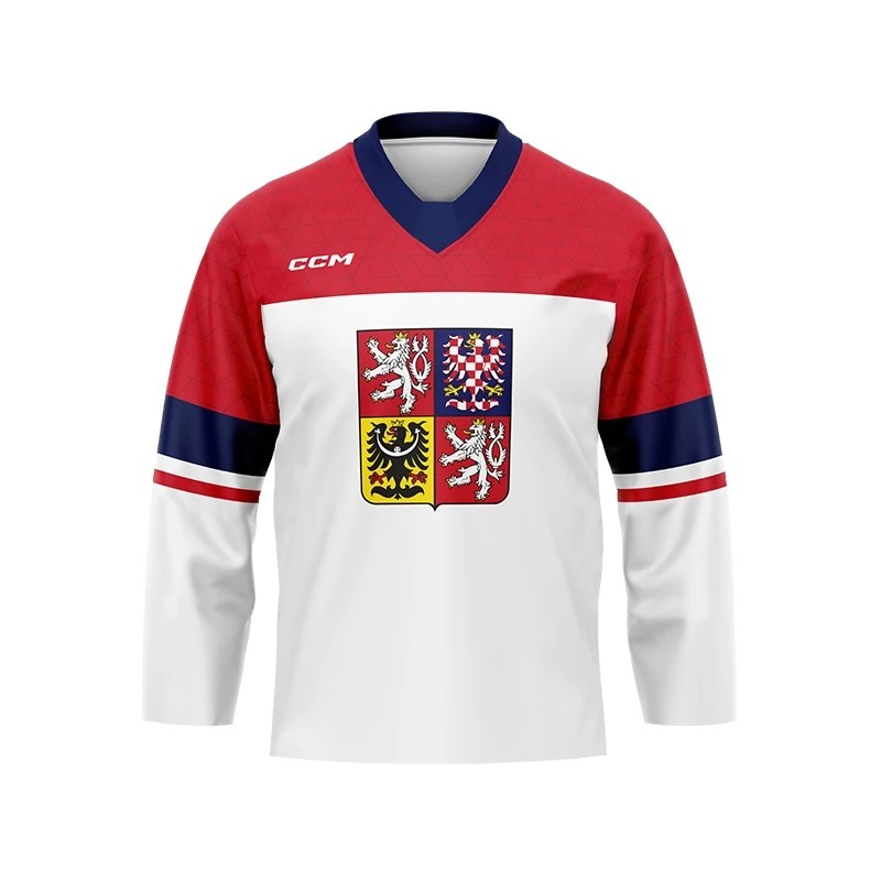 Hokejové reprezentace hokejový dres Czech republic Olymp 2026 white - Hokejové reprezentace dresy