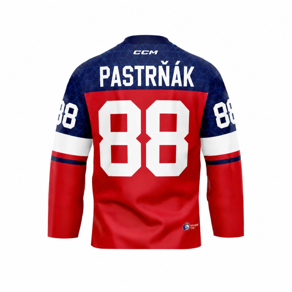 Hokejové reprezentace hokejový dres Czech republic Olymp 2026 David Pastrňák red