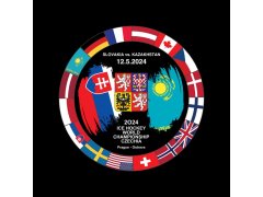 Hokejové reprezentace puk Ice Hockey World Championship Czechia MS 2024 Dueling 12.5.2024 Slovakia vs. Kazakhstan