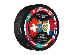 Hokejové reprezentace puk Ice Hockey World Championship Sweden | Denmark MS 2025 Dueling 09.05.2025 Switzerland vs. Czechia