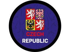 Hokejové reprezentace puk Czech republic logo blue