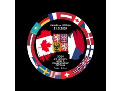 Hokejové reprezentace puk Ice Hockey World Championship Czechia MS 2024 Dueling 21.5.2024 Canada vs. Czechia
