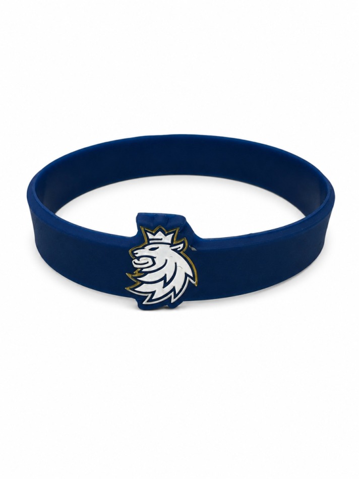 Hokejové reprezentace silikonový náramek Ice Hockey Team Logo Lev Gold