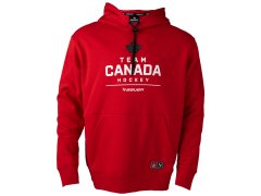 Hokejové reprezentace pánská mikina s&nbsp;kapucí CANADA Bauer Olympic red
