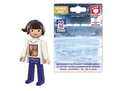 Hokejové reprezentace figurka Woman hockey fan white
