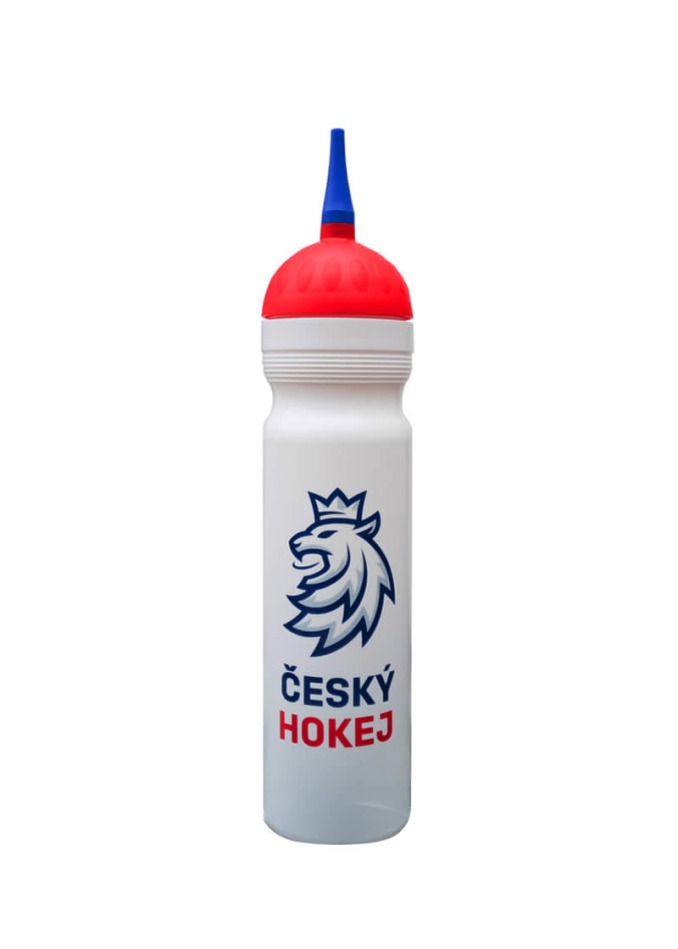 Hokejové reprezentace láhev na pití Czech Republic Logo Lev white - Hokejové reprezentace sklenice, hrníčky, misky