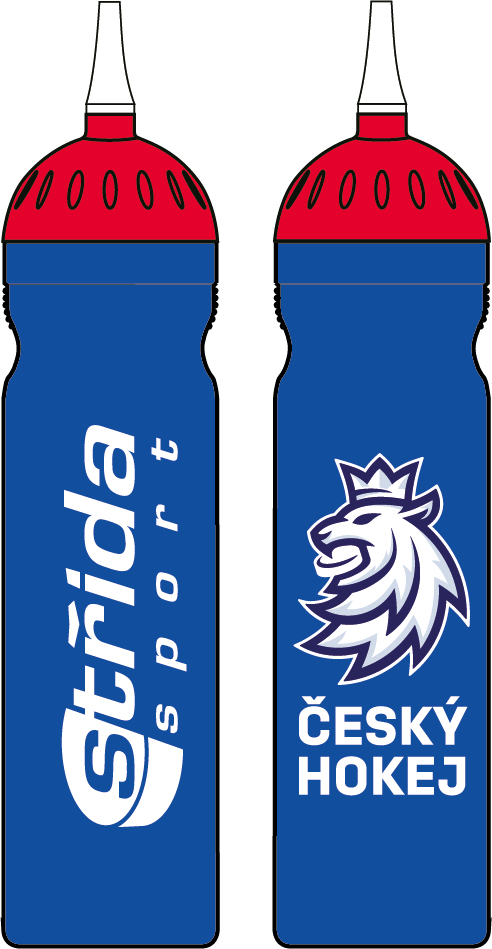 Hokejové reprezentace láhev na pití Czech Republic Logo Lev blue