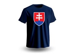 Hokejové reprezentace pánské tričko Slovakia National Emblem Navy