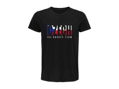 Hokejové reprezentace pánské tričko Czech Republic Flag black