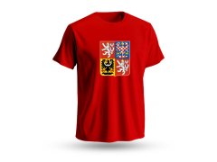 Pánské tričko Lukáš Sedlák #23 Czech National Emblem 2025 Red