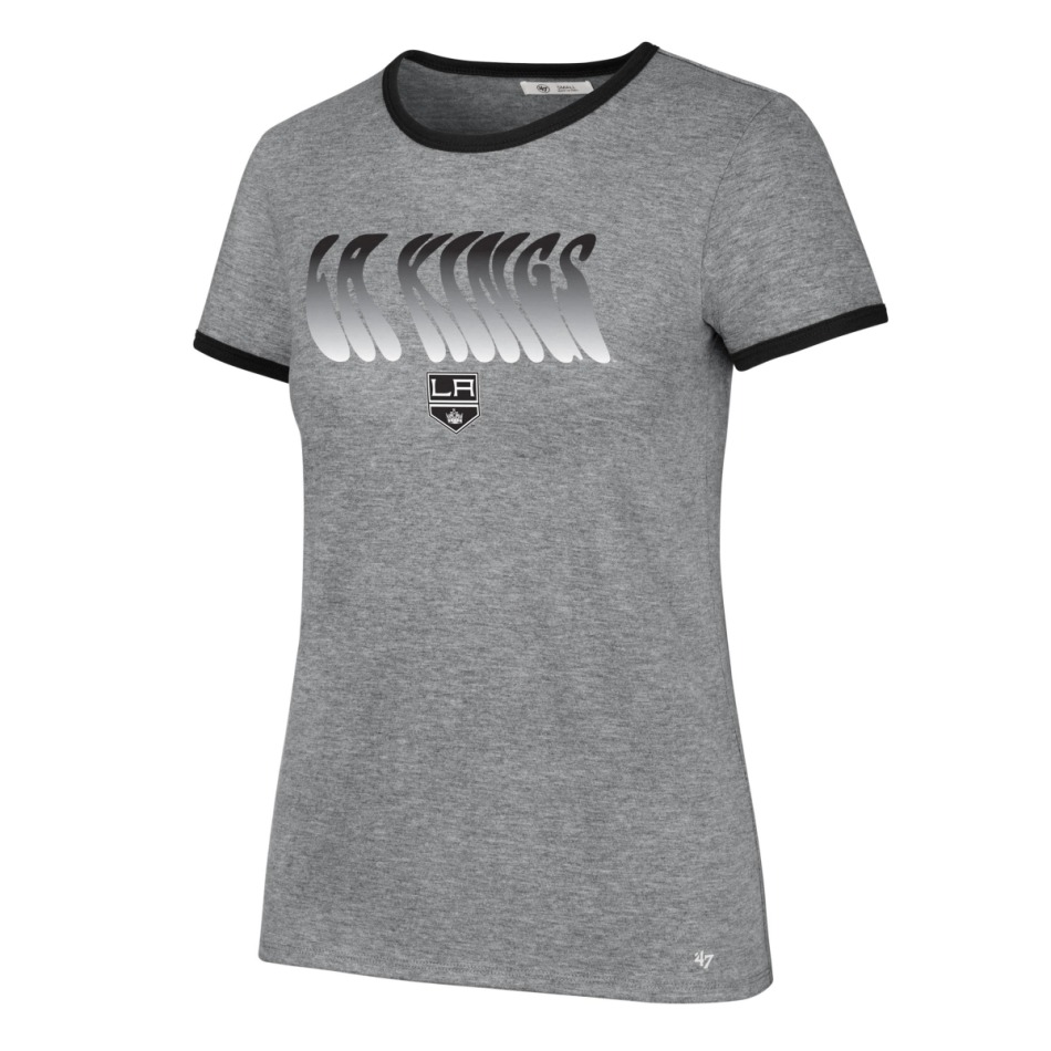 Los Angeles Kings dámské tričko Letter Ringer grey