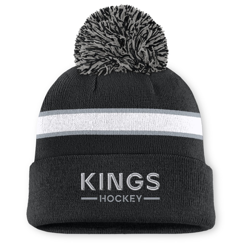 Los Angeles Kings dámská zimní čepice Authentic Pro W/Cap Cuffed Pom Beanie - Los Angeles Kings dámské oblečení
