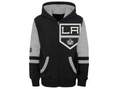 Los Angeles Kings dětská mikina s&nbsp;kapucí faceoff colorblocked fleece full-zip