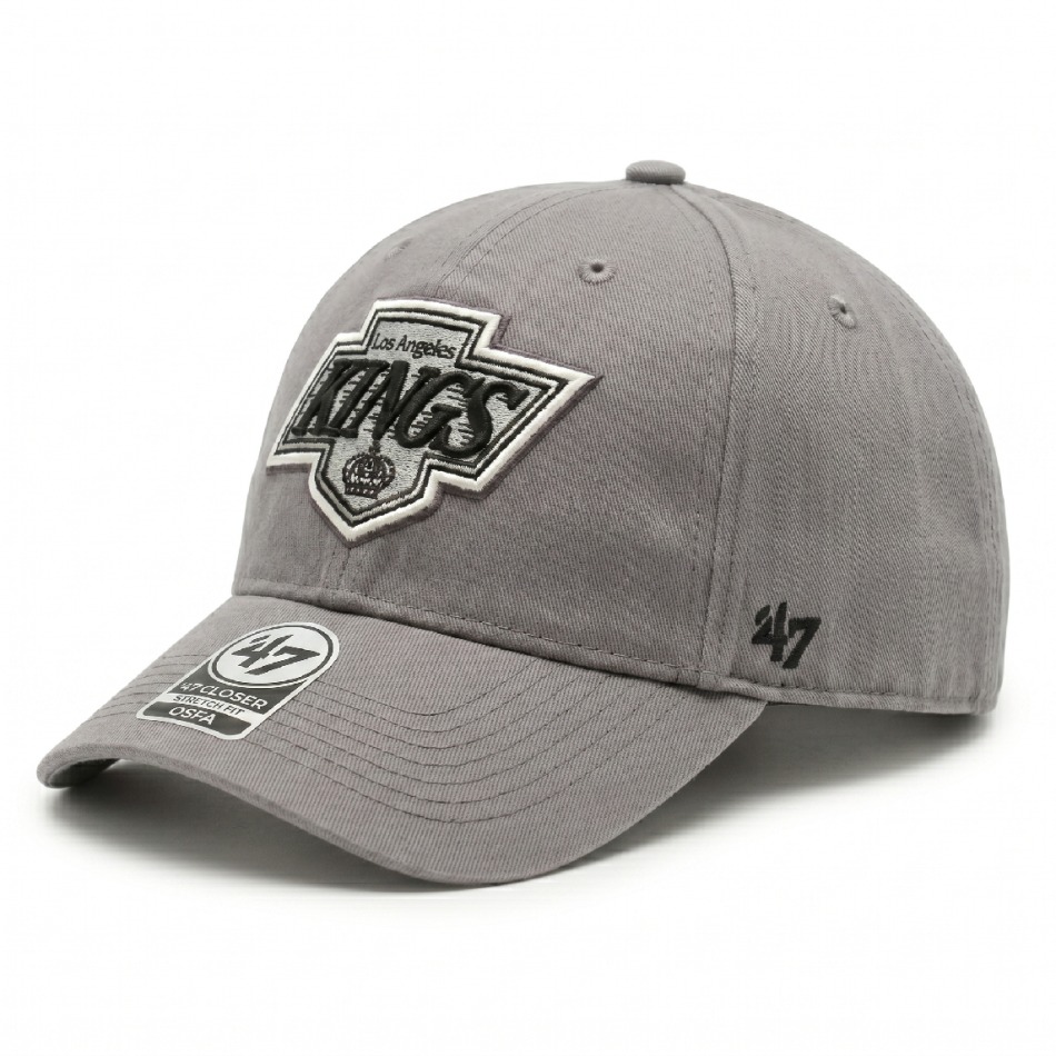 Los Angeles Kings čepice baseballová kšiltovka NHL ´47 Closer Stretch Fit Grey Flex