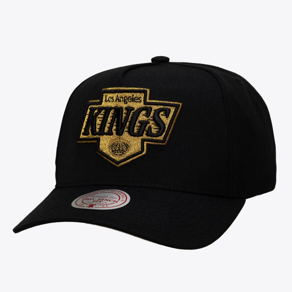 Los Angeles Kings čepice baseballová kšiltovka NHL Black and Gold Pro Snapback - Los Angeles Kings kšiltovky, čepice, rukavice