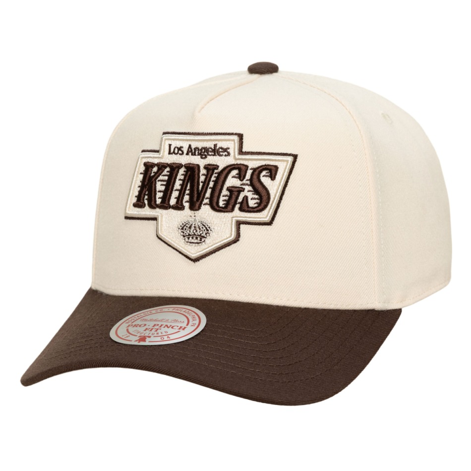 Los Angeles Kings čepice baseballová kšiltovka NHL Brown and Cream Pro Snapback - Los Angeles Kings kšiltovky, čepice, rukavice