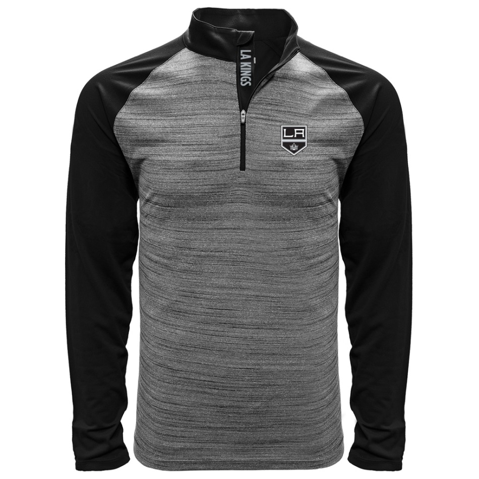 Los Angeles Kings pánská mikina grey Vandal Quarter Zip Midlayer - Los Angeles Kings mikiny, bundy, kalhoty