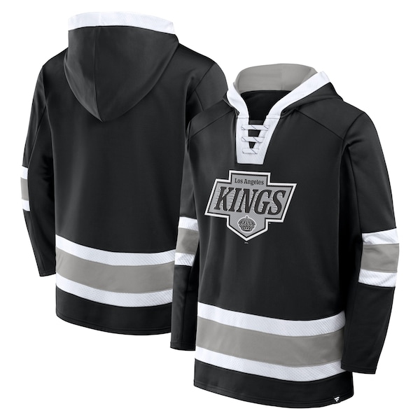 Los Angeles Kings pánská mikina s&nbsp;kapucí Laced Hockey black - Los Angeles Kings mikiny, bundy, kalhoty