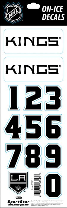 Los Angeles Kings samolepky na helmu Decals - Los Angeles Kings ostatní suvenýry