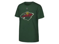 Dětské tričko Brock Faber #7 Minnesota Wild NHL Flat Name & Number Short Sleeve Cotton