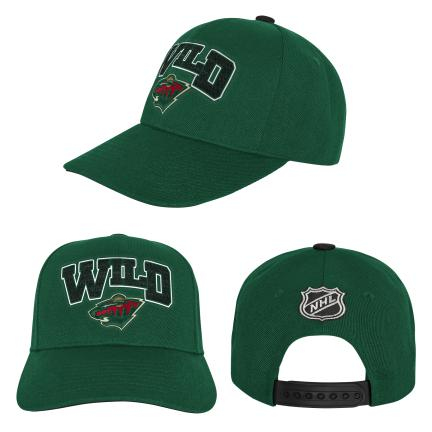 Minnesota Wild dětská čepice flat kšiltovka Essentials Procrown - Minnesota Wild dětské oblečení