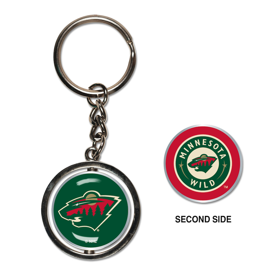 Minnesota Wild přívěšek na klíče Spinner Key Ring - Minnesota Wild klíčenky, náramky, šperky