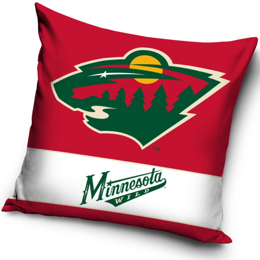 Minnesota Wild polštářek logo - Minnesota Wild povlečení, ručníky, deky