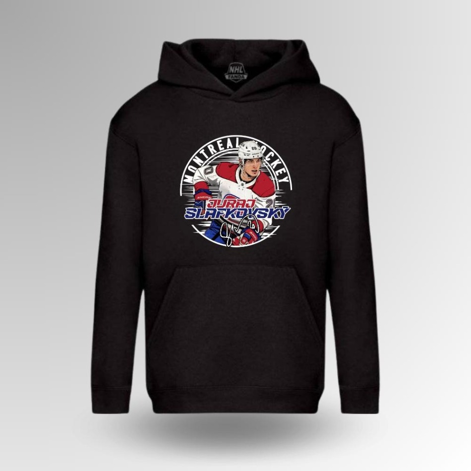 Montreal Canadiens dětská mikina s&nbsp;kapucí Juraj Slafkovský #88 Town Exclusive Collection - Montreal Canadiens dětské oblečení