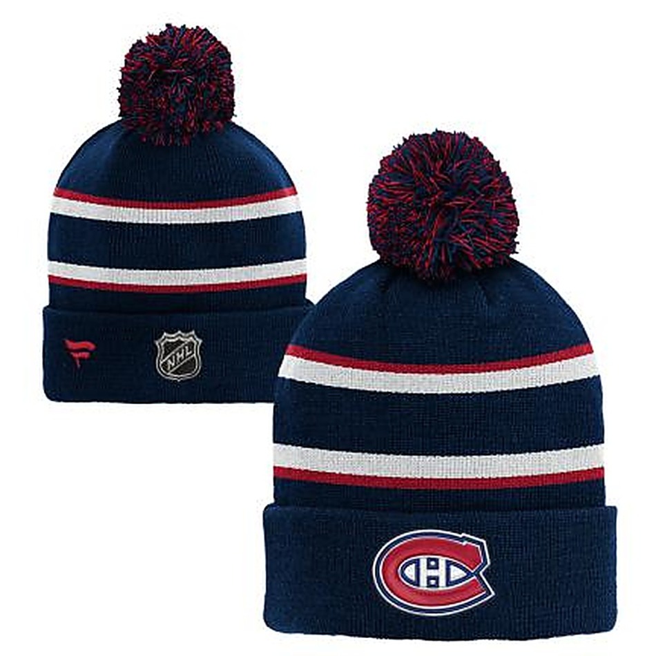 Montreal Canadiens dětská zimní čepice Cuffed Beanie With Pom - Montreal Canadiens dětské oblečení