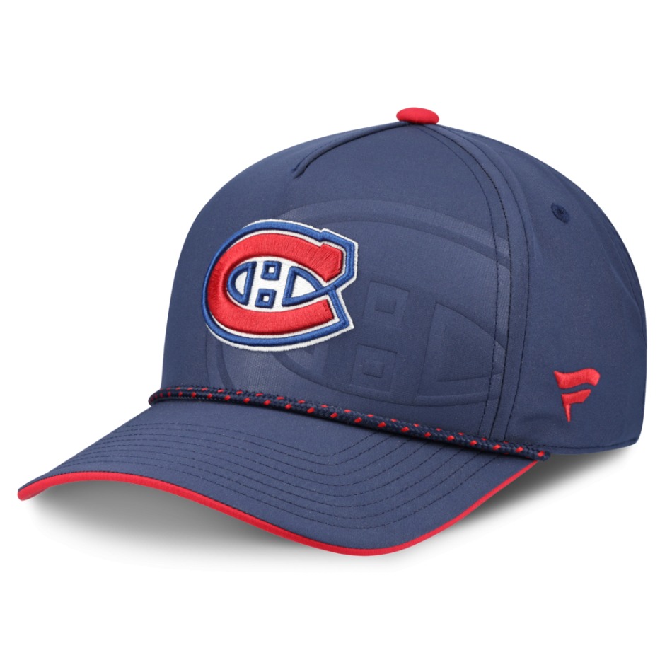 Montreal Canadiens čepice baseballová kšiltovka NHL Fanatics Navy On Stage Podium Draft A-Frame Adjustable
